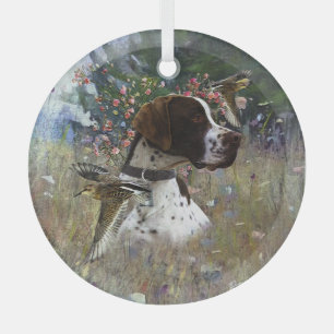 Der schöne Zeiger Ornament Aus Glas