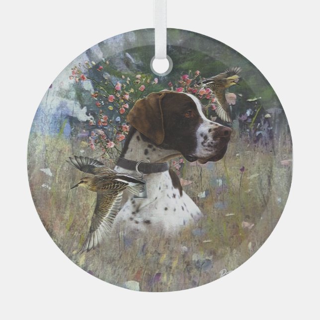 Der schöne Zeiger Ornament Aus Glas (Vorderseite)