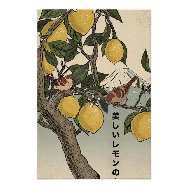 Der schöne Zitronenbaum Poster (Vorderseite)