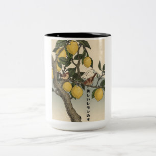 Der schöne Zitronenbaum Zweifarbige Tasse