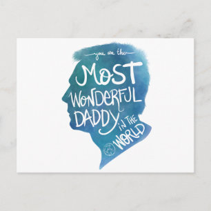 Der schönste Papa Postkarte