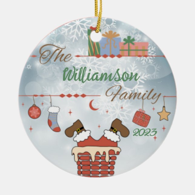 Der Schornstein Keramik Ornament (Vorne)