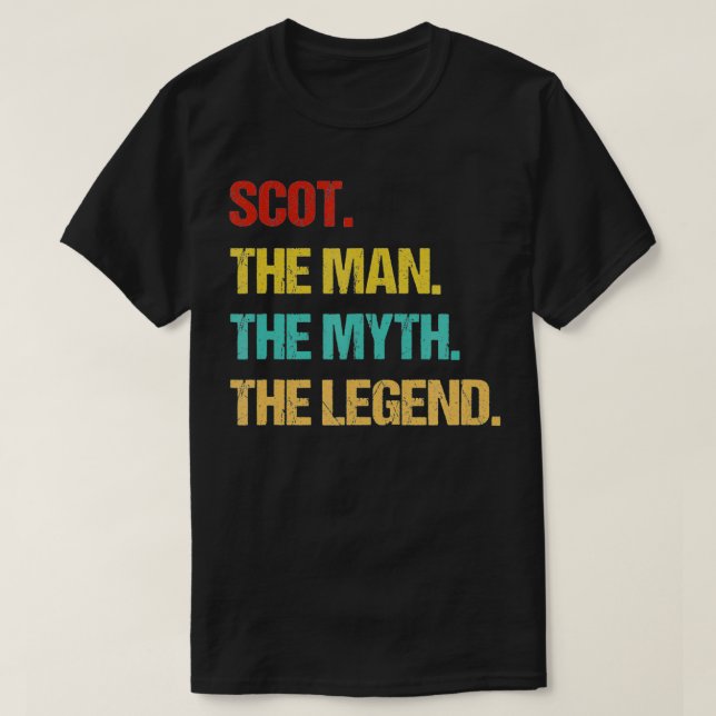 Der Schotte des Menschen der Mythos der Legende T-Shirt (Design vorne)