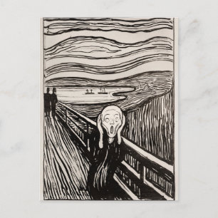 Der Schrei (1895) von Edvard Munch Postkarte