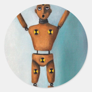 Der Schrei 2 Runder Aufkleber