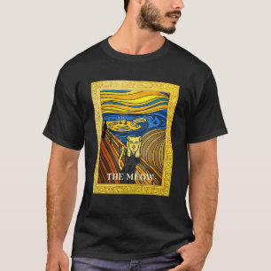 Der Schrei Bild Munch Katzen Mäuse Das Miauen Kat T-Shirt