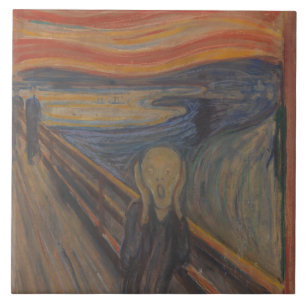 Der Schrei der Natur von Edvard Munch 1893 Fliese