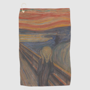 Der Schrei der Natur von Edvard Munch 1893 Golfhandtuch