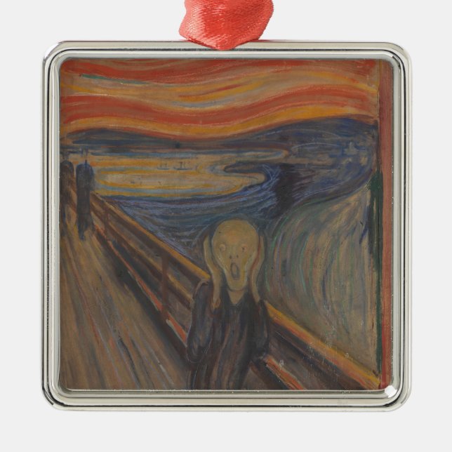 Der Schrei der Natur von Edvard Munch 1893 Ornament Aus Metall (Vorne)