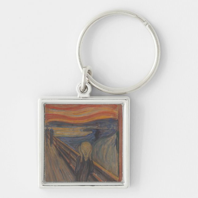 Der Schrei der Natur von Edvard Munch 1893 Schlüsselanhänger (Vorne)