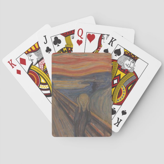 Der Schrei der Natur von Edvard Munch 1893 Spielkarten (Rückseite)