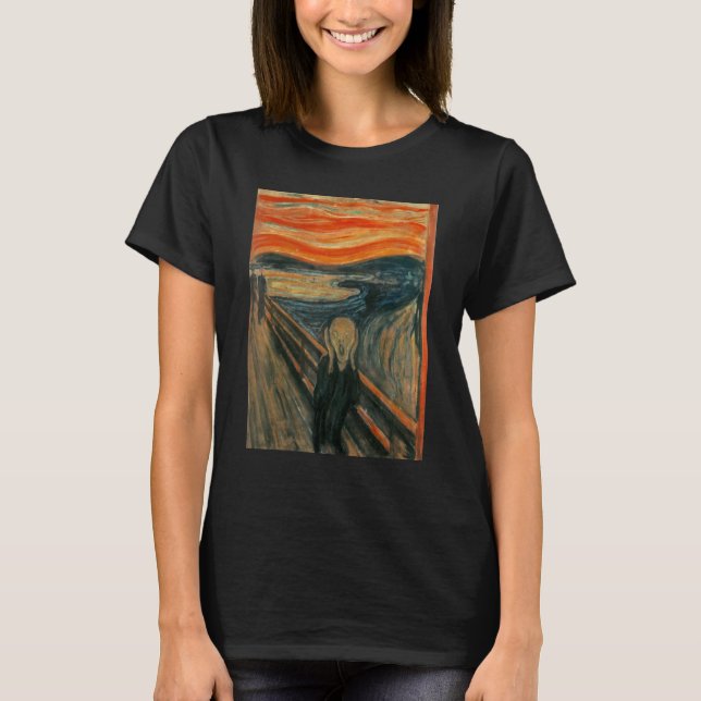 Der Schrei des Edvard Expressionismus T-Shirt (Vorderseite)