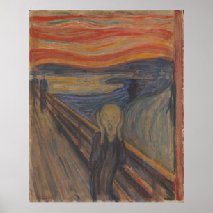 Der Schrei des Horrors von Edvard Munch 1893 Poster
