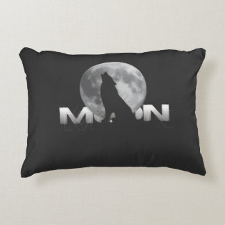 der Schrei des Wolfes unter dem Vollmond Dekokissen