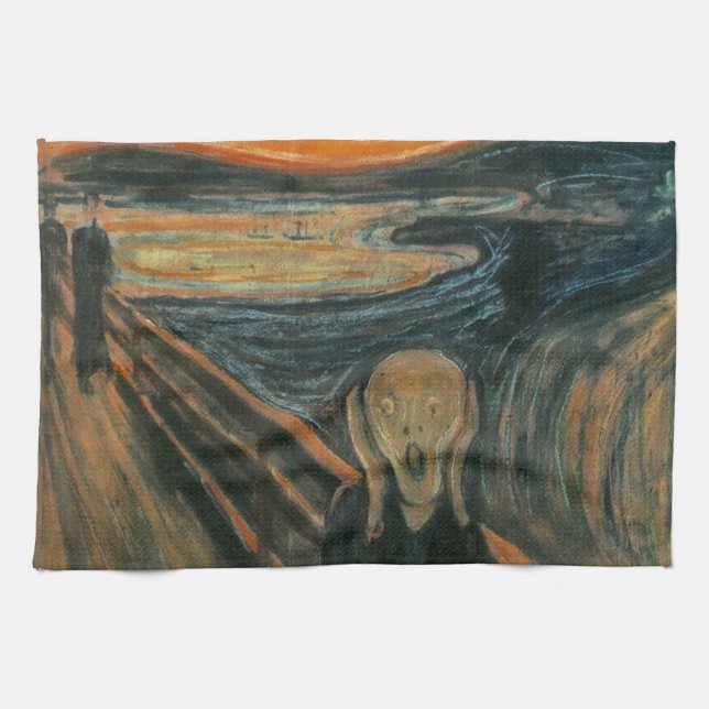 Der Schrei durch Edvard Munch Handtuch (Horizontal)