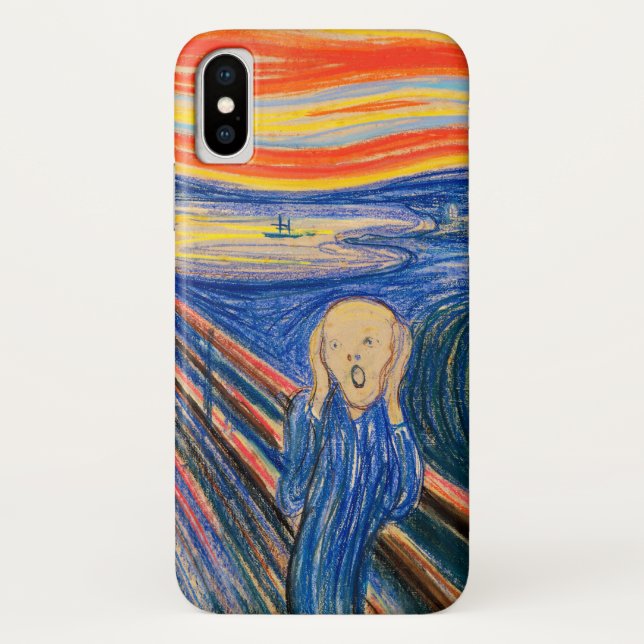 Der Schrei durch Edvard Munch (im Pastell) Case-Mate iPhone Hülle (Rückseite)
