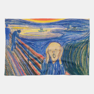 Der Schrei durch Edvard Munch (im Pastell) moderne Küchentuch