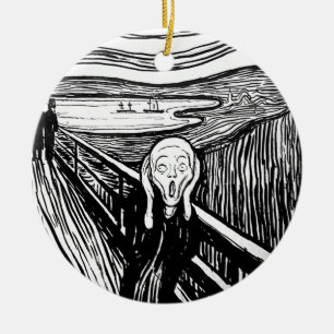 Der Schrei durch Edvard Munch Keramik Ornament