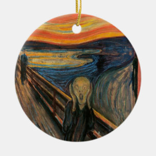 Der Schrei durch Edvard Munch Keramikornament
