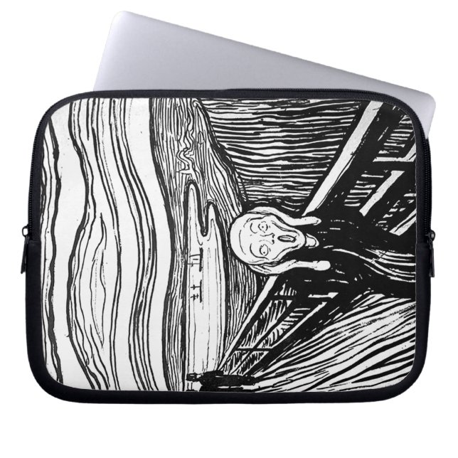 Der Schrei durch Edvard Munch Laptopschutzhülle (Vorderseite)