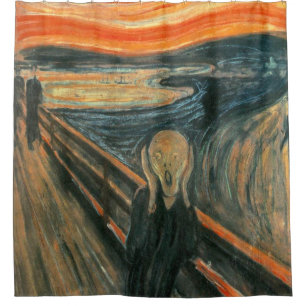 Der Schrei durch Edvard Munch ~ Malerei Duschvorhang