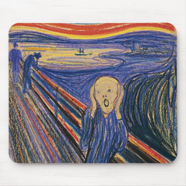 Der Schrei durch Edvard Munch Mousepad (Vorne)