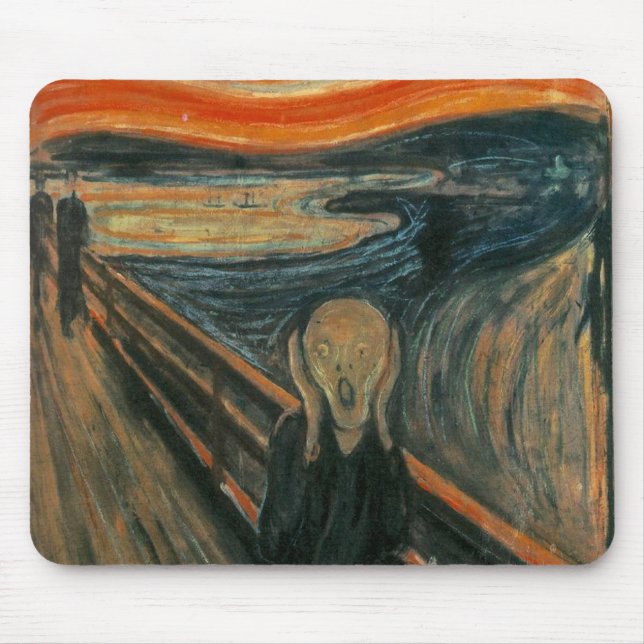 Der Schrei durch Edvard Munch Mousepad (Vorne)
