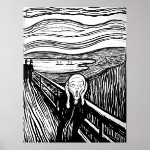 Der Schrei durch Edvard Munch Poster