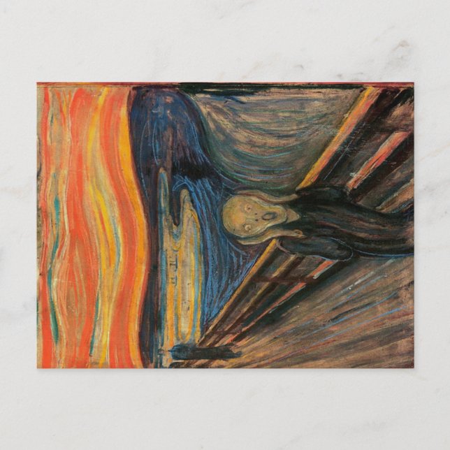 Der Schrei durch Edvard Munch Postkarte (Vorderseite)