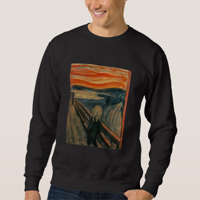 Der Schrei durch Edvard Munch Sweatshirt (Vorderseite)