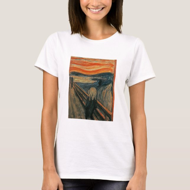 Der Schrei durch Edvard Munch T-Shirt (Vorderseite)