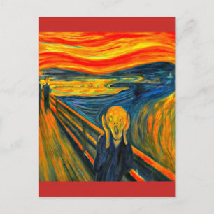 Der Schrei - Edvard Munch - Art Post Card Postkarte