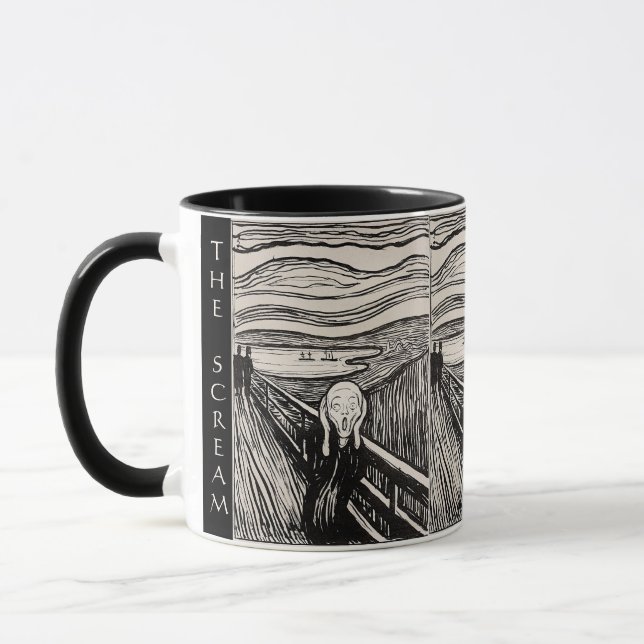 Der Schrei – Edvard Munch – Benutzerdefinierter Te Tasse (Links)