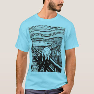 Der Schrei Edvard Munch Blue Horizon T-Shirt