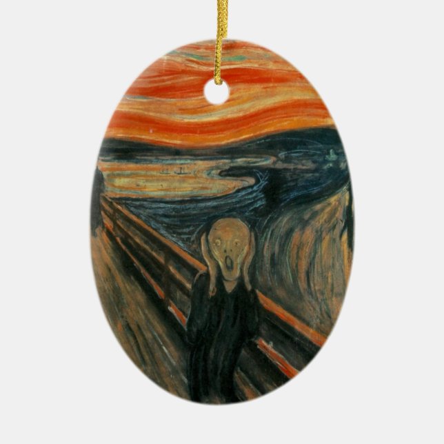 Der Schrei - Edvard Munch Keramikornament (Vorne)