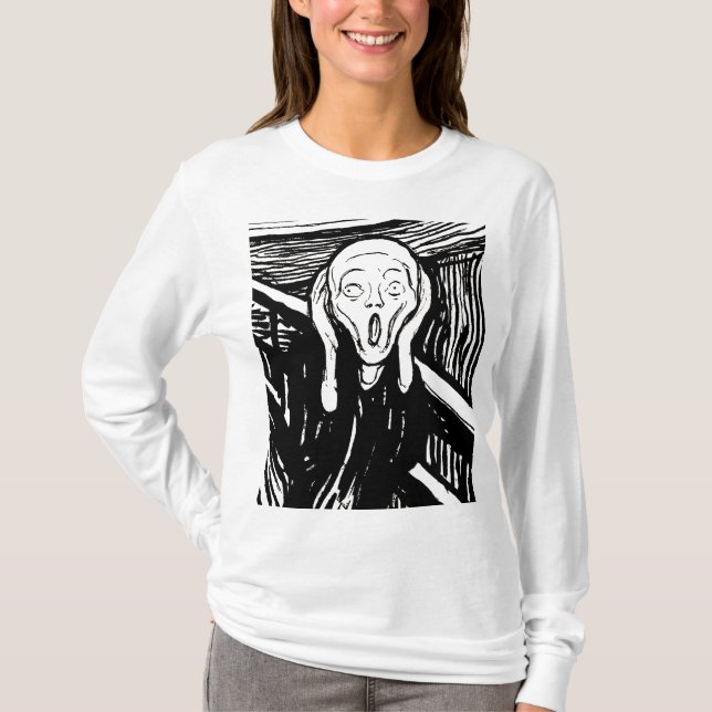 Der Schrei – Edvard Munch Kunst T-Shirt (Vorderseite)