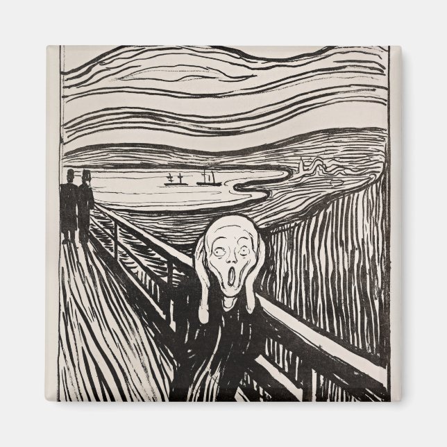 Der Schrei Edvard Munch Magnet (Vorne)