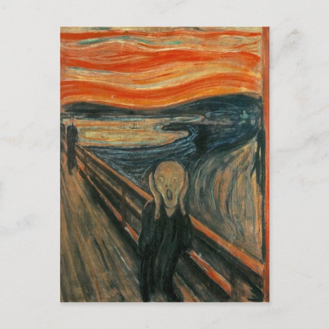 Der Schrei - Edvard Munch. Malerarbeiten. Postkarte (Vorderseite)