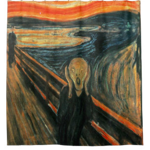 Der Schrei Edvard Munch Moderne expressionistische Duschvorhang