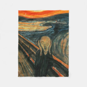 Der Schrei Edvard Munch Moderne expressionistische Fleecedecke