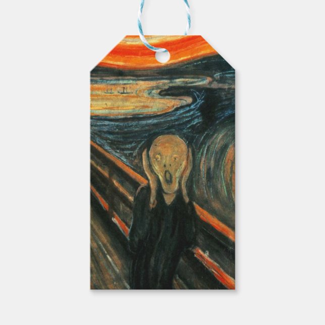 Der Schrei Edvard Munch Moderne expressionistische Geschenkanhänger (Vorderseite)