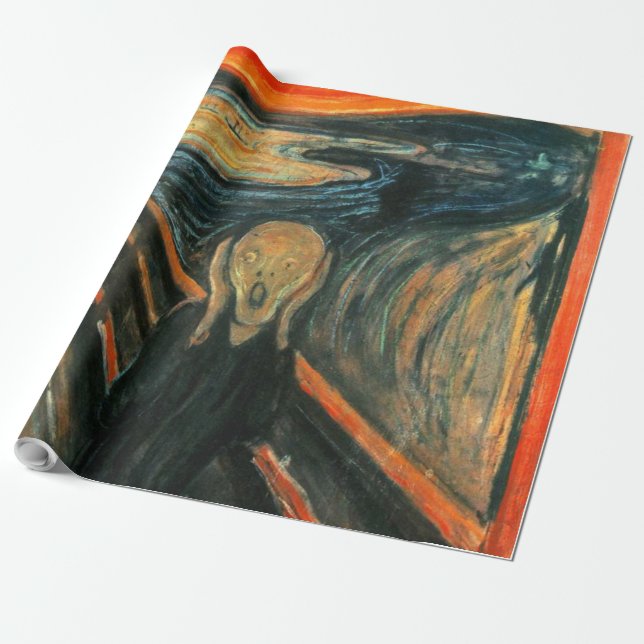 Der Schrei Edvard Munch Moderne expressionistische Geschenkpapier (Ungerollt)