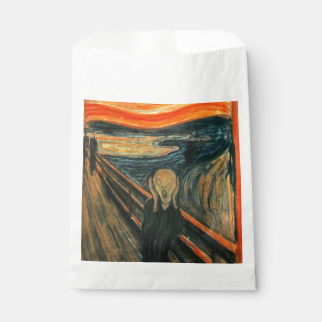 Der Schrei Edvard Munch Moderne expressionistische Geschenktütchen (Vorderseite)