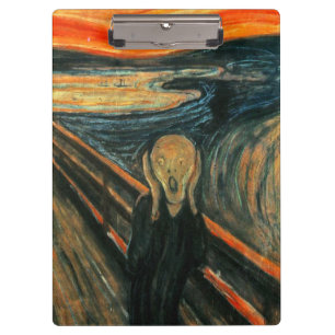 Der Schrei Edvard Munch Moderne expressionistische Klemmbrett