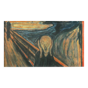 Der Schrei Edvard Munch Moderne expressionistische Namenschild