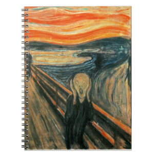 Der Schrei Edvard Munch Moderne expressionistische Notizblock