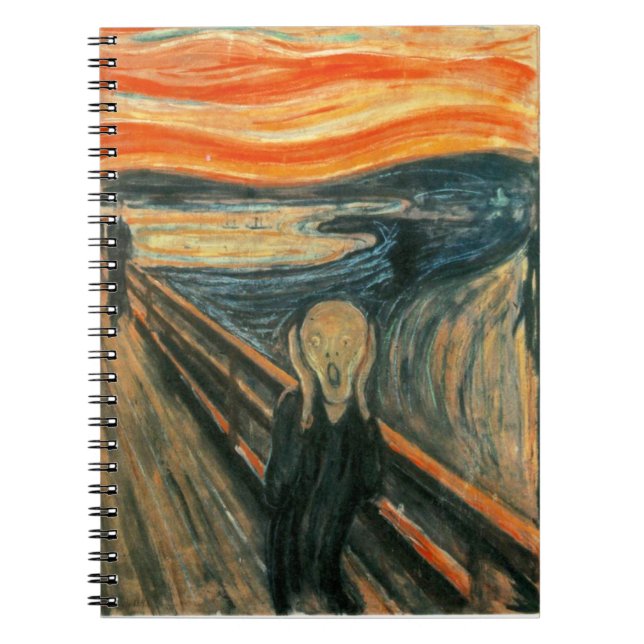 Der Schrei Edvard Munch Moderne expressionistische Notizblock (Vorderseite)