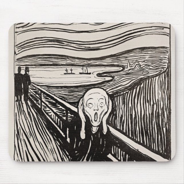 Der Schrei Edvard Munch Mousepad (Vorne)
