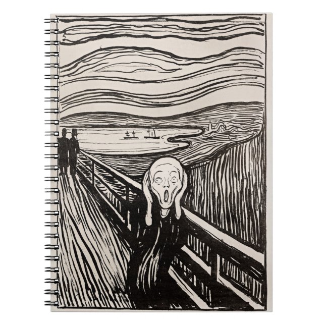 Der Schrei Edvard Munch Notizblock (Vorderseite)