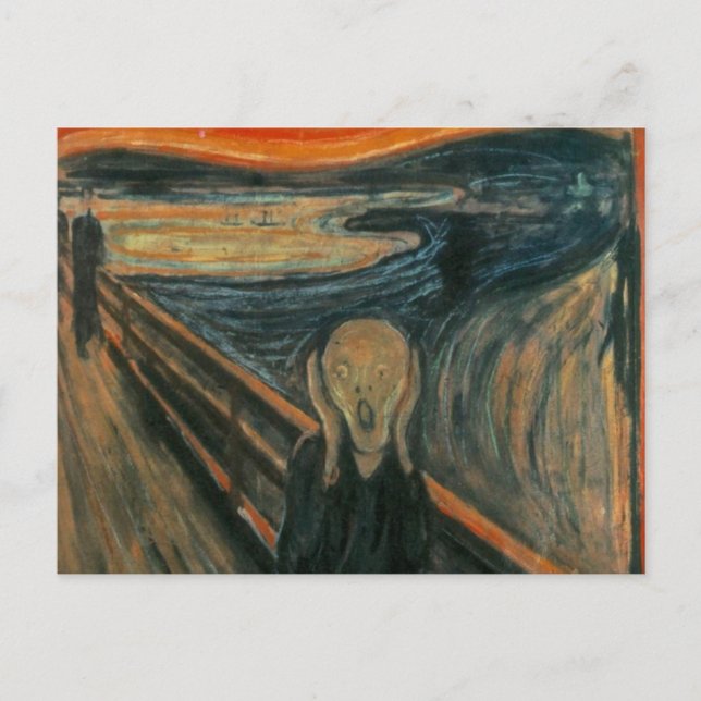 Der Schrei - Edvard Munch Postkarte (Vorderseite)